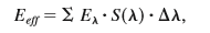 effective irradiance formula