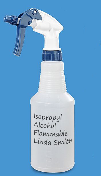 secondary container example label