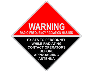red and black Warning sign